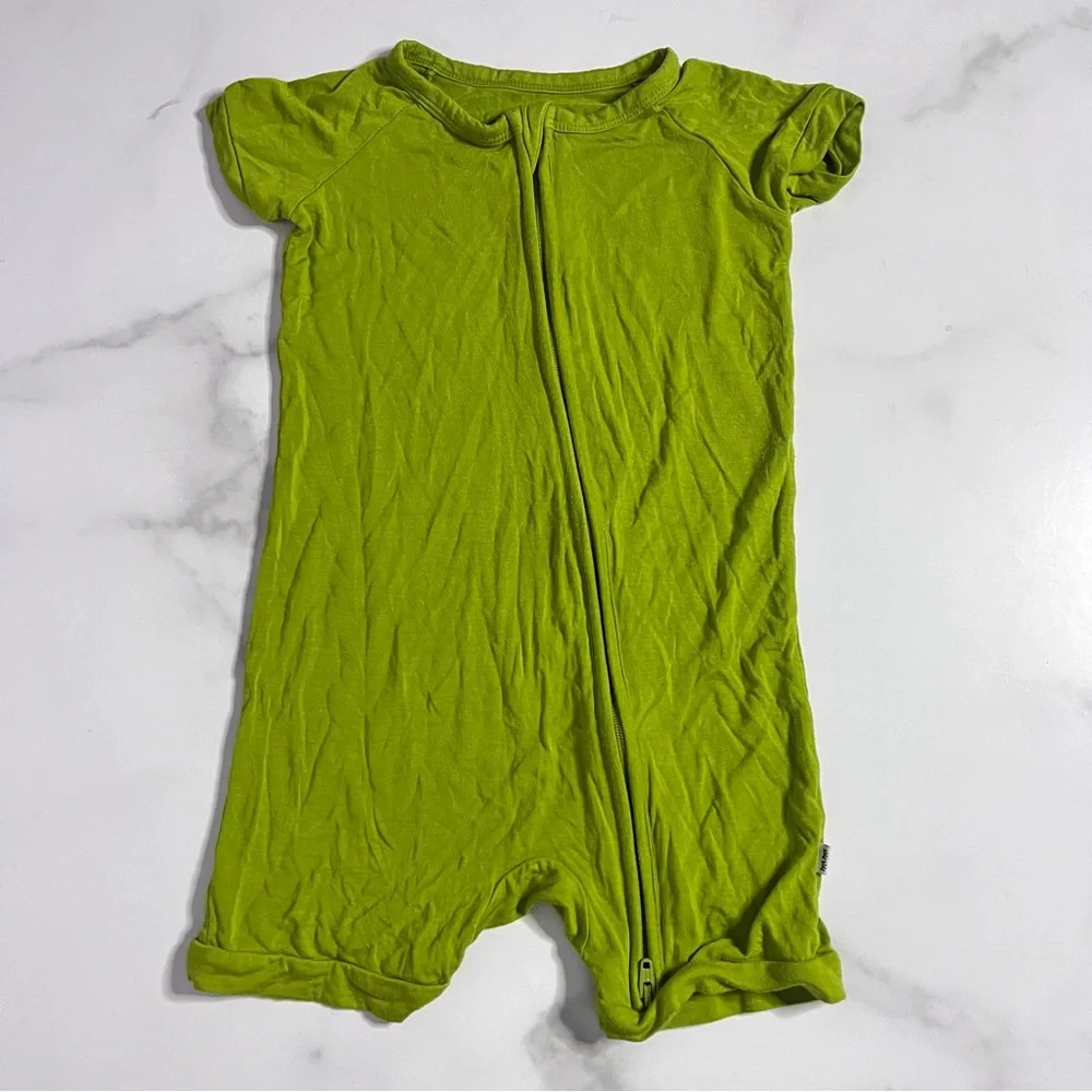 Little Sleepies Avocado Green Bamboo Shorty Size 18-24 months